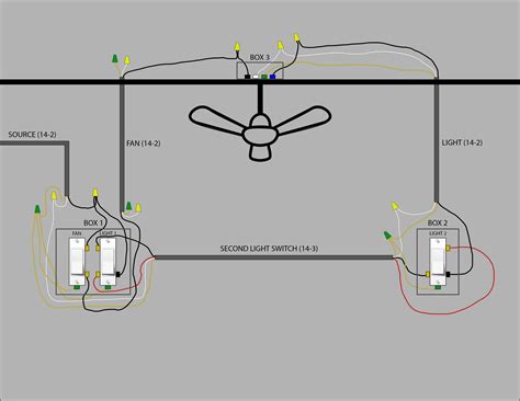 wiring switches on opposite wall